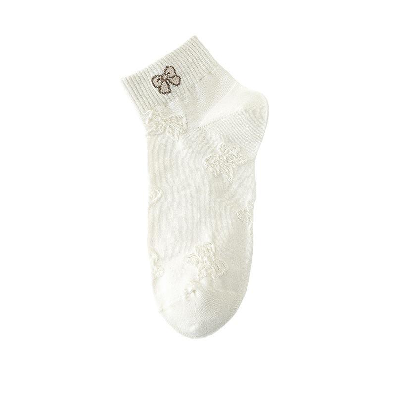 White Socks, Women's Short Socks, Summer Thin and Trendy, Spring and Autumn Mid-calf Socks, Cute Summer