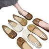 Scarpe Doudou a pieghe con suola piatta comode scarpe da nonna nuove antiscivolo suola morbida per donne incinte bocca bassa scarpe singole