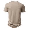 Mens Plain Short Sleeve Henley T Shirt Summer Casual Pullover Loose Top Blouse
