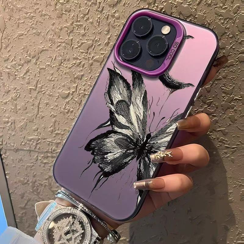 The New Moon Butterfly Is Suitable for Iphone17 Mobile Phone Case Apple 15promax/16 Anti-drop 13pro12/11x.