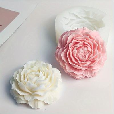 2026 New Good 3D Peony Silicone Candle Molds Aromatic Soap Resin Flower Molds for Home Decor Wedding Souvenirs Birthday Gifts
