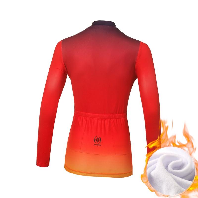Winter Fleece Riding Bicycle Jerseys Cycling Clothing Set Keep Warm Women Long Sleeve Bicycle Clothes Suit