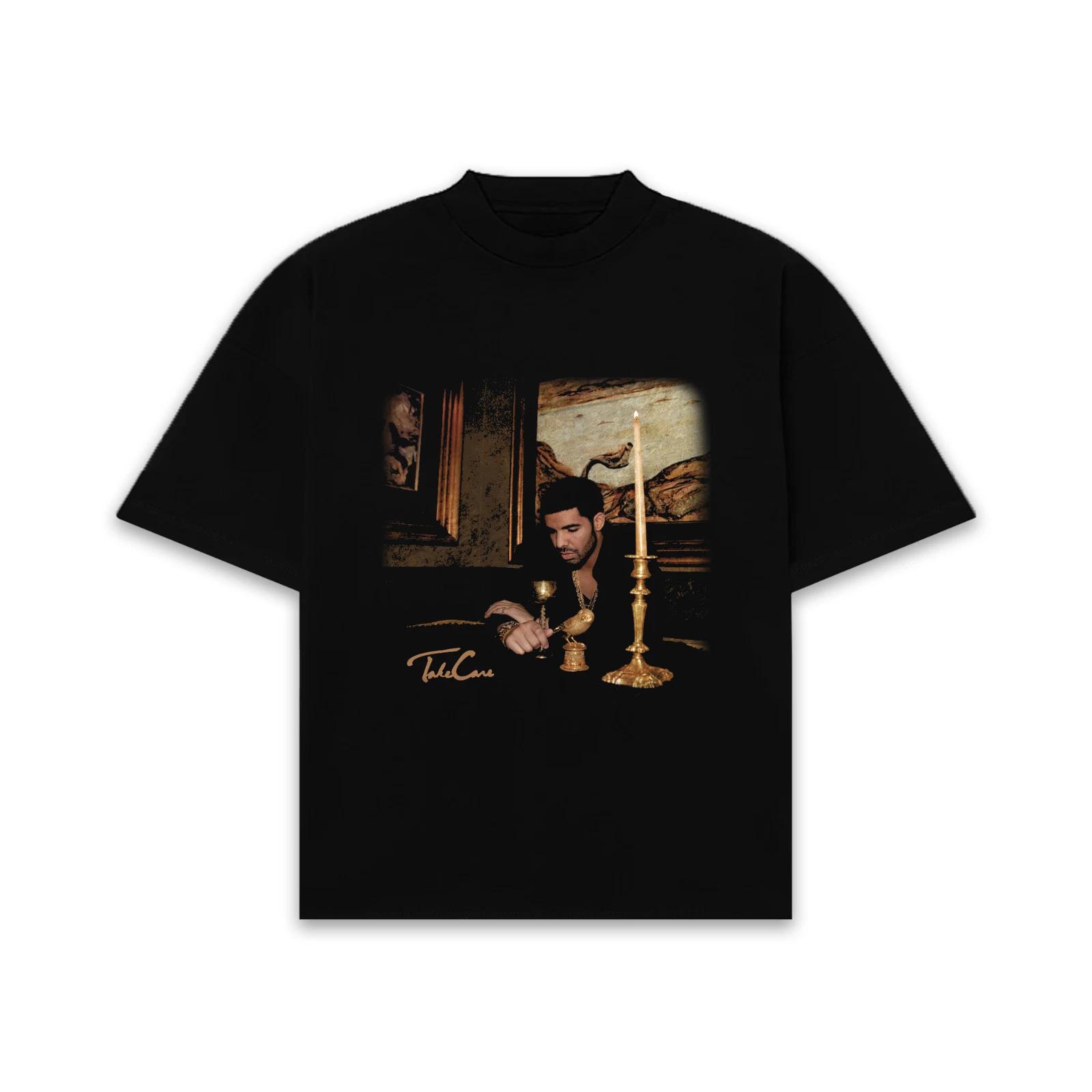 

Retro Style Drake Adults T shirt Fun Vintage Drizzy Merch Top New TAKE CARE S