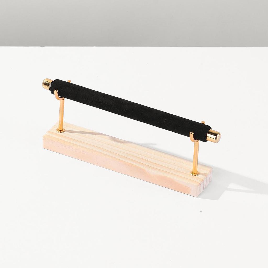 Présentoir à Bijoux Beige Démontable à Étages et Support de Rangement