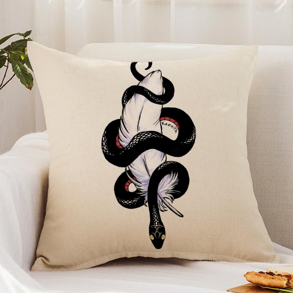 Tv G-Good O-Omens Cushion Cover Premium Comfort Reversible Pillow Cover - Dual - Use Design for Home & Car