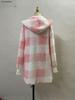 Women's Autumn/Winter Hooded Plaid Plush Cardigan Jacket