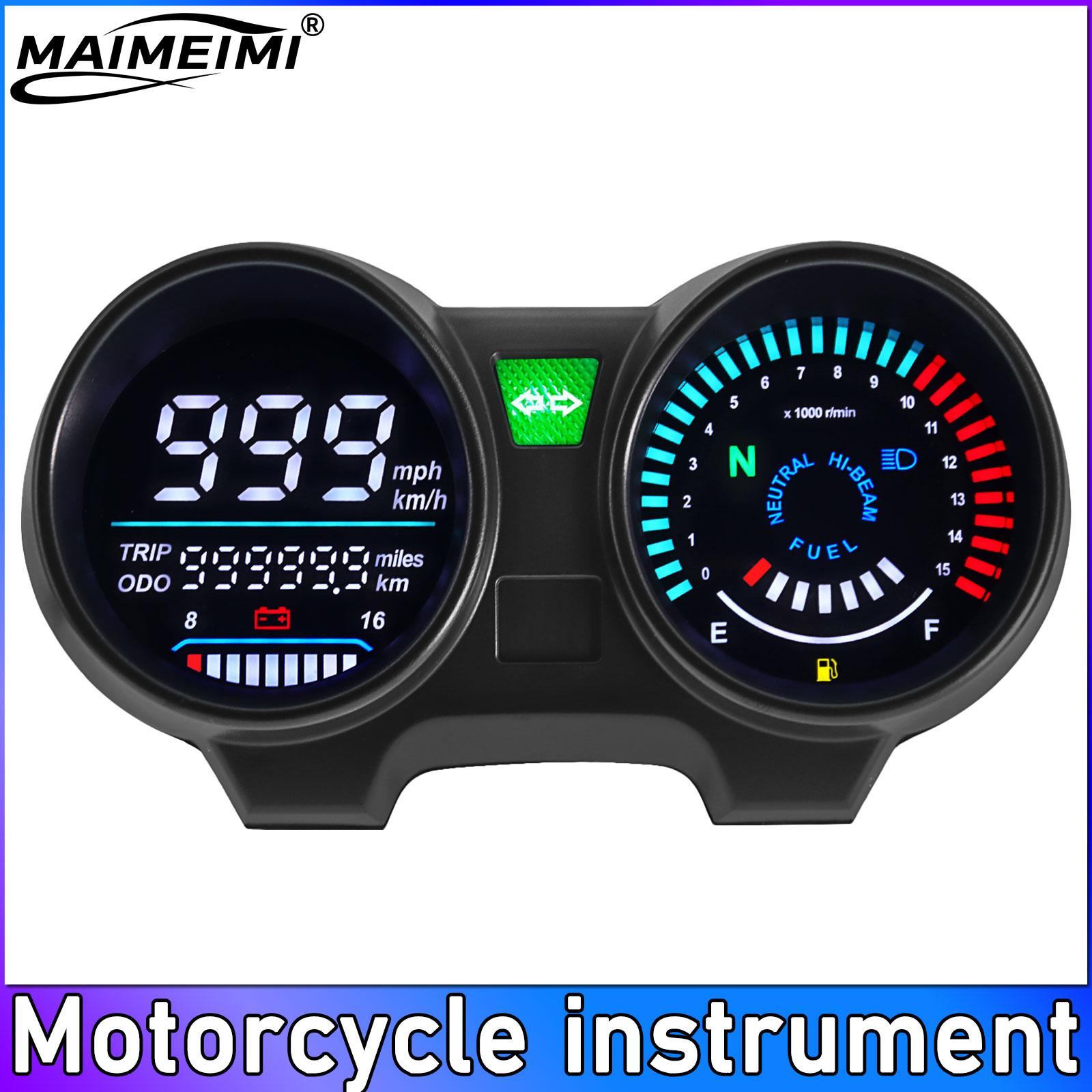 

AD LED Digital Motorcycle Speedometer Dashboad Odometer RPM Meter For Honda Brazil CG125 2000 to 2008 Fan 125 Titan 125 2013