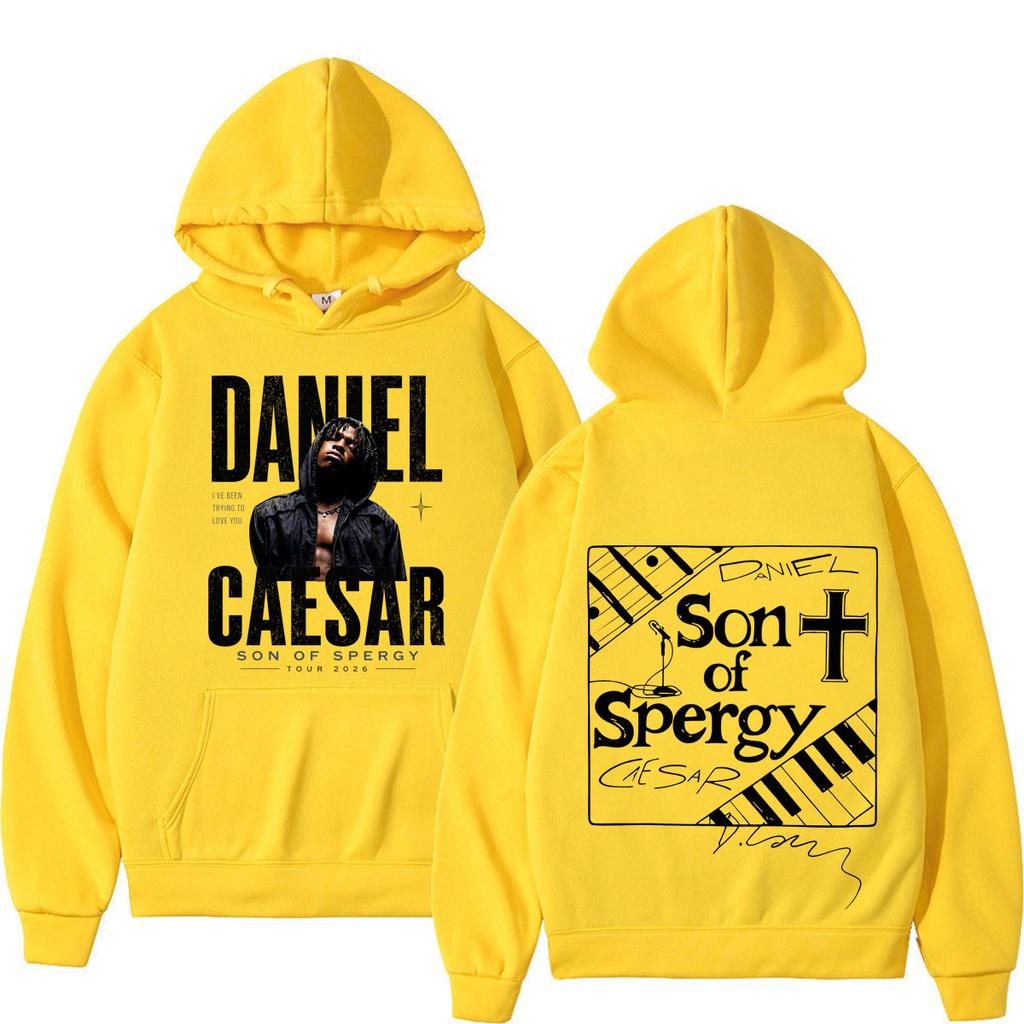 Daniel Caesar Son of Spergy Tour Graphic Hoodie Men's Women Vintage Gothic Sweatshirt Casual Pullover
