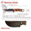 Utility Knife Slicing Meat Fruit Fish Knife Chef Cleaver Chop Vegetables Kitchen Knives Hand Forge Blade Boning Butcher Knife