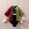 Costume de Cosplay Demon Slayer, vêtements pour bébés, barboteuse de dessin animé pour enfants, garçons et filles, tapis de noël d'halloween, vêtements de Cosplay pour nourrissons, combinaison pour bébé