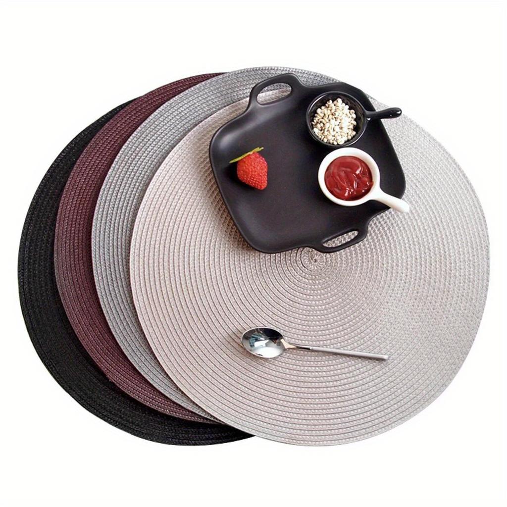 Tkana okrągła podkładka antypoślizgowa Izolacja cieplna Podkładki na stół jadalny Podkładka pod naczynia do restauracji w stylu zachodnim Antypoślizgowe artykuły gospodarstwa domowego