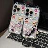 Cat Ear Clear Soft Phone Case for Apple 17PRO, 161513promax, and 12