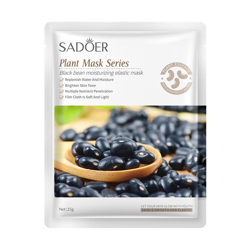 3pcs Plant Extract Mask 25g Hyaluronic Acid Bamboo Charcoal Black Bean Hydrating Moisturizing Skin Care Products 1