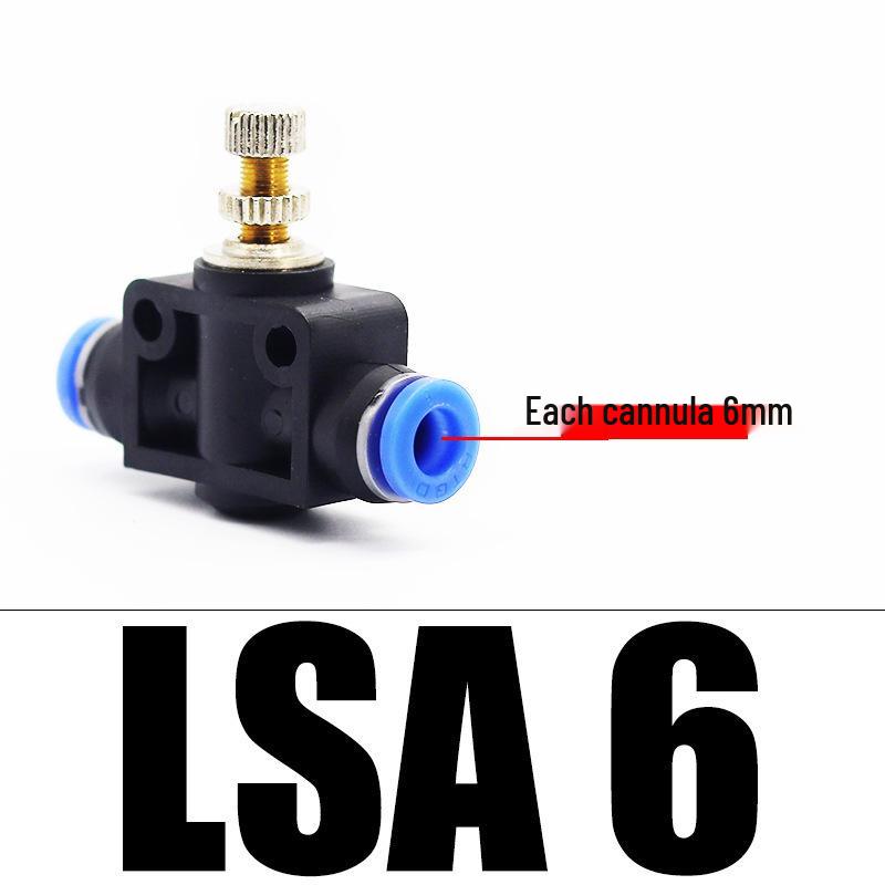 LSA Tube Throttle Valve: Air Hose Flow & Pressure Regulator for 4-12mm