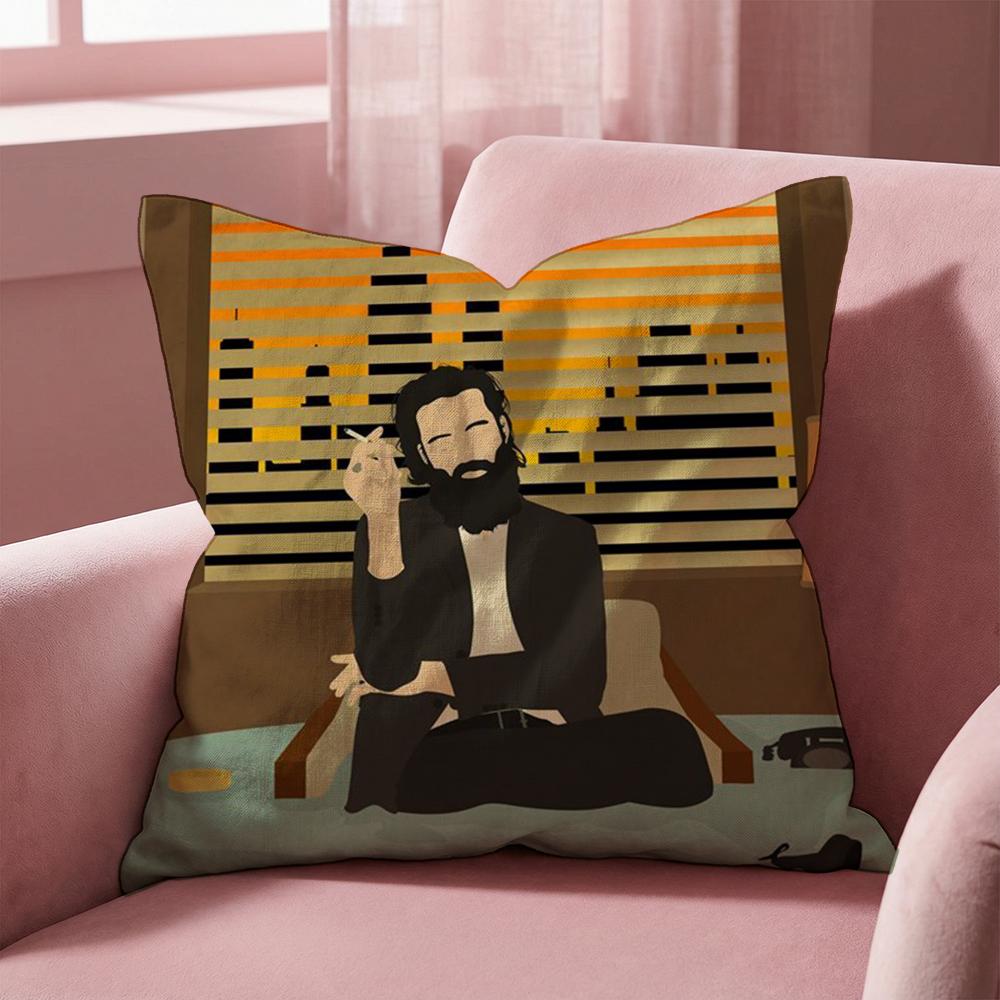 Father J-John Misty Cushion Cover Multi-Scene Pillow Cover for Home & Car - Reversible, Soft & Durable for Daily Use