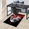 1pc Skull Rose Carpet Anti Slip Polyester Floor Mat for office.Bedroom