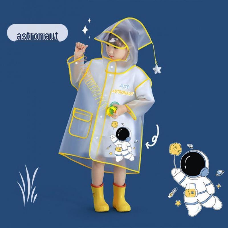 Kids' Cute Cartoon Waterproof Full Body Raincoat