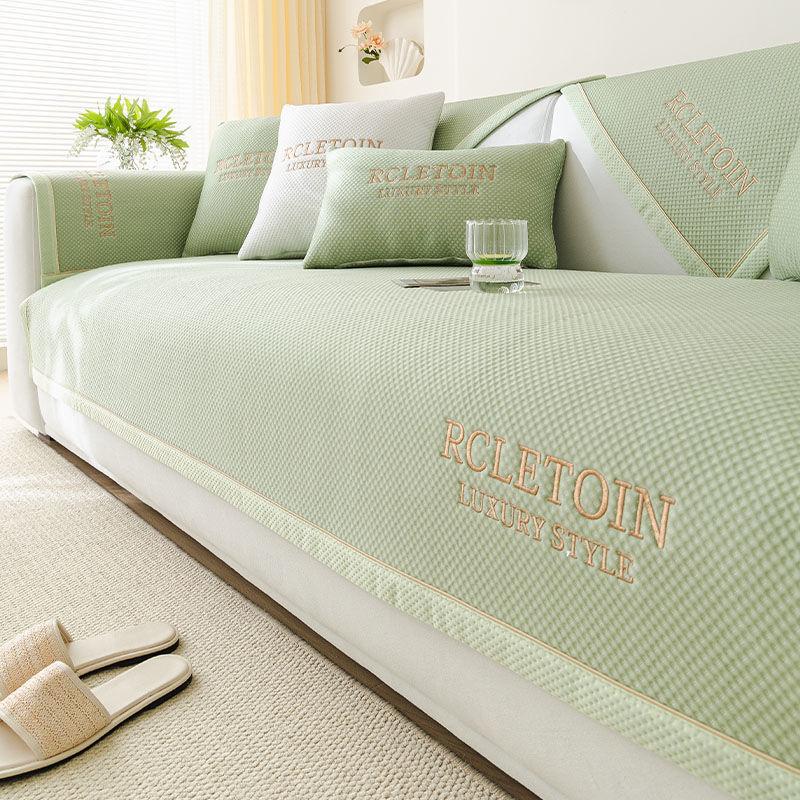 

Massage Ice Doudou Sofa Cushion Summer New Mat Seat Cushion Non-Slip Leather Sofa Cover Backrest Armrest 70*70cm