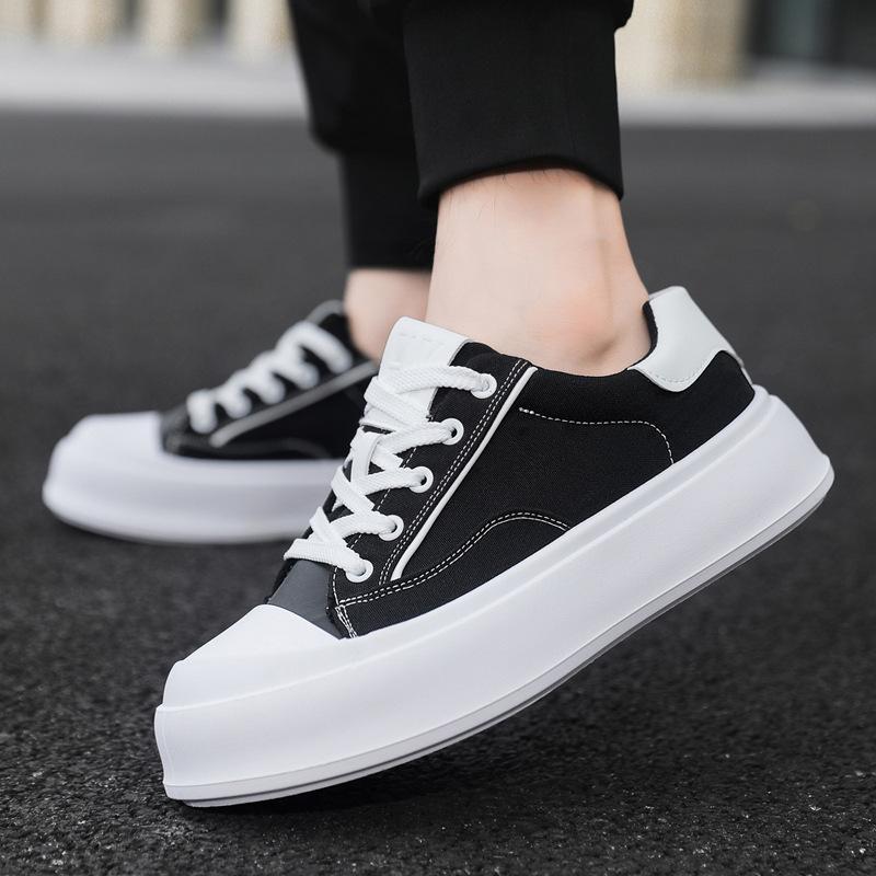 Student board shoes summer new thick-soled heightening shoes youth street canvas shoes comfortable casual shoes