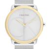 CALVIN KLEIN watch quartz movement steel strap 40mm silver dial unisex 30m waterproof 25300014