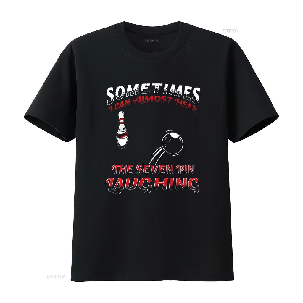 Mens Sometimes I Can Hear the 7 Pin Laughing  T Shirt Black X Large Vintage Washed Unisex Stylish Streetwear Breathable