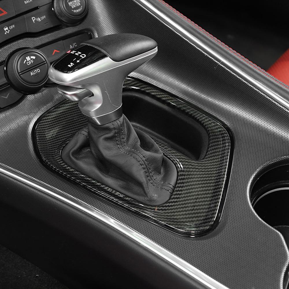 Auto Mittelkonsole Gangschaltung Panel Dekoration Abdeckung Aufkleber Trim für Dodge Challenger 2015-2022 Innenleisten