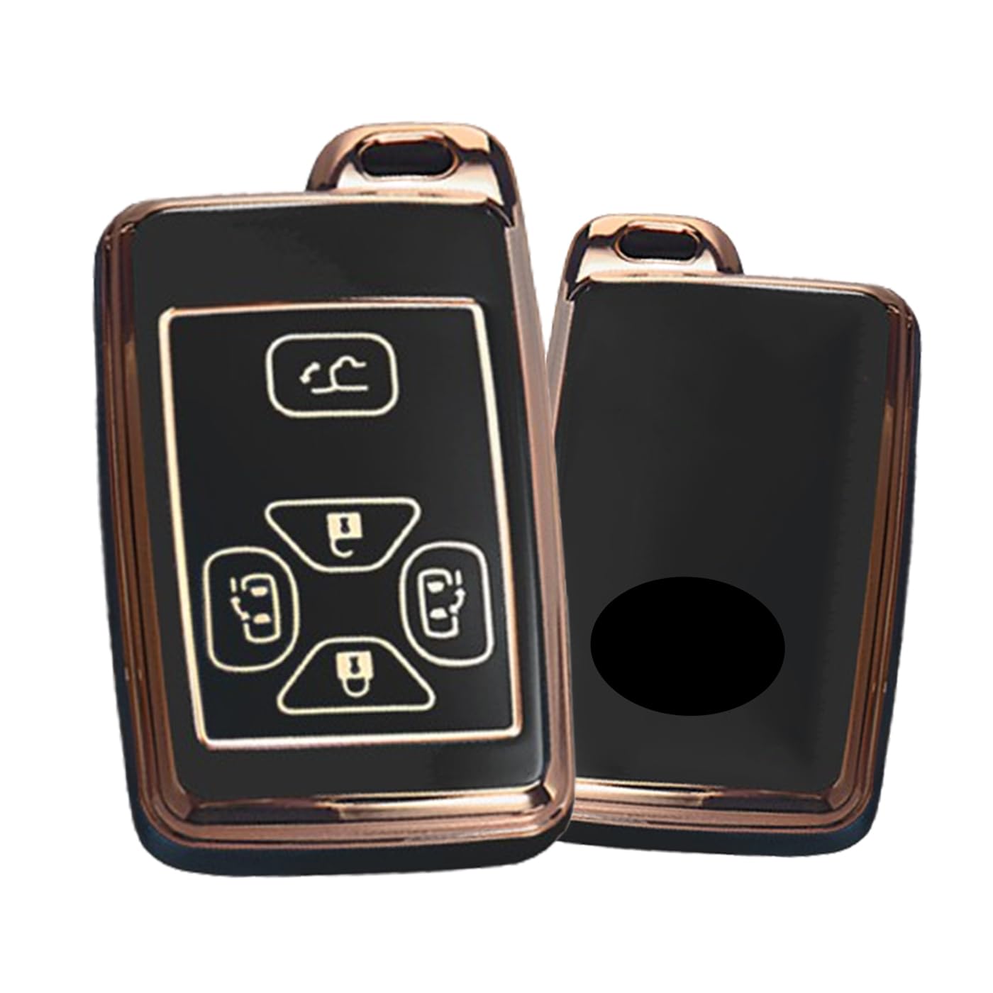 

KUNIO Toyota Dedicated 5 Button Silicone Smart Key Case Key Holder Alphard Estima Noah чёрный