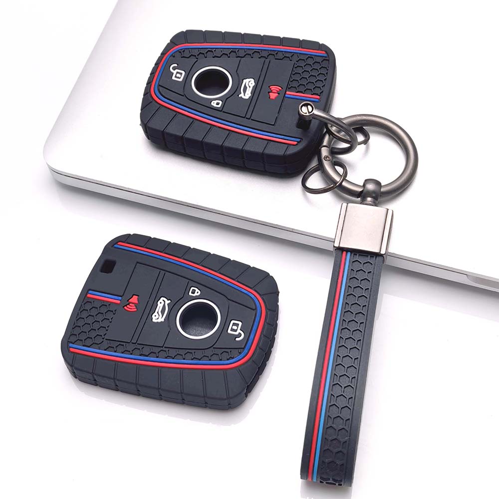 Luxury M-Style Silicone Key Protector, Fits BMW I3 I8 Owners, Anti-Collision Wear-Resistant Key Cover for BMW I3 I8, Protective Accessory