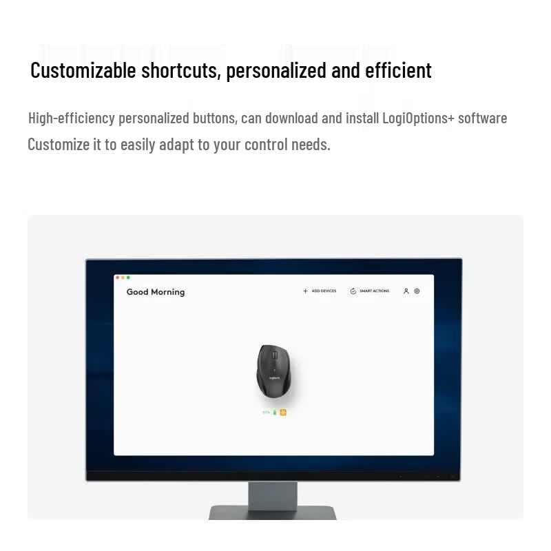 Logitech M705 Wireless Dual-Mode Ergonomic Laser Mouse
