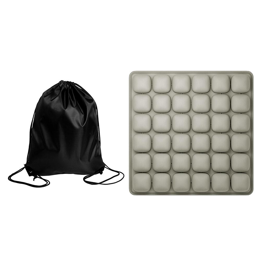 Inflatable Seat Cushion with Storage Bag 3D Air Seat Cushion Adjustable Portable Air Cushion for Travel Office