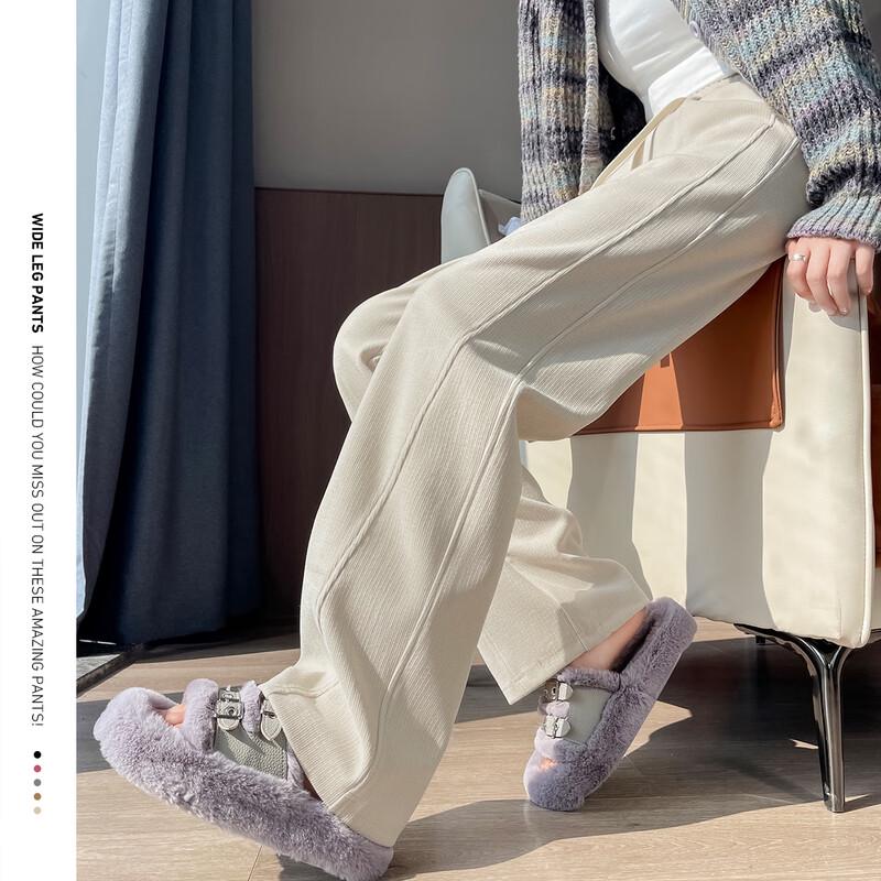 Women's High-Waist Straight-Leg Casual Pants