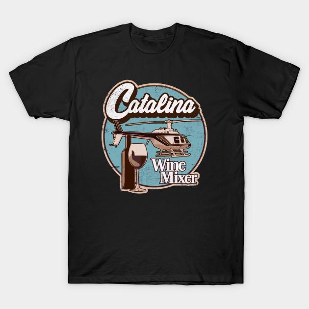 Мужская черная футболка с принтом Catalina Wine Mixer. Футболка из хлопка с принтом на бумаге без резки S чёрный