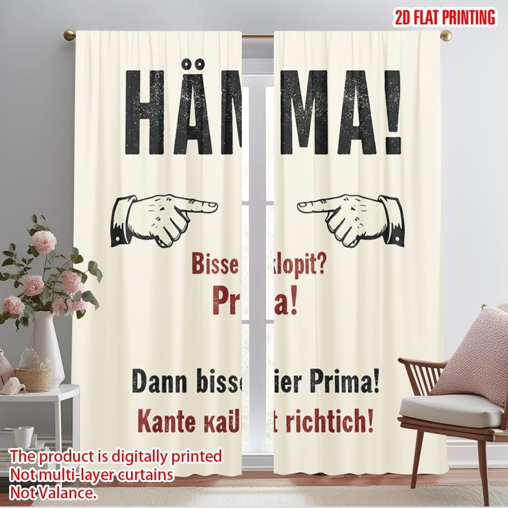 

2pcs 2D flat printing Curtain Are You A Bit Crazy Great Then You Re In The Right Place 100% Polyester Without Electricity 52.50×116.00 CM 2pcs