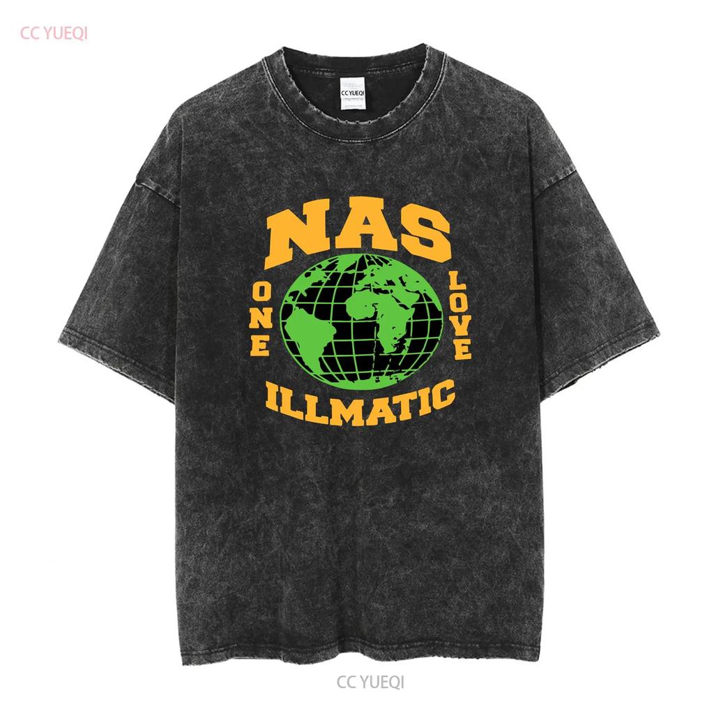 Limited Nas Illmatic Retro Hip Hop Streetwear Heavy Cotton T Shirt long or short sleeves vintage Washed Breathable Versatile
