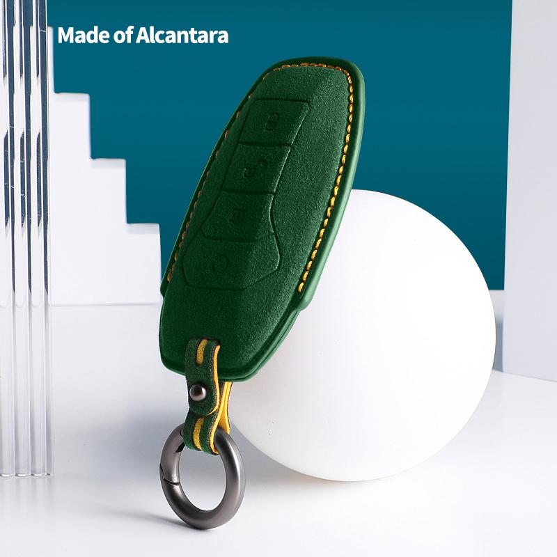 

Для BYD EA1 DOLPHIN Tang Atto 3 Han EV Qin Song Plus Dmi EV Замшевый Чехол для Ключа Брелок Крышка Корпус Пульт Аксессуары Стайлинг