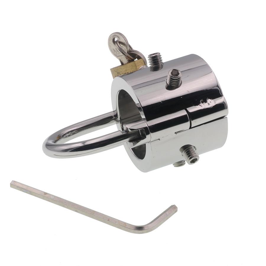 Stainless Steel Scrotum Pendant Heavy Double Physical Stretching Exercise Egg Squeeze Non-Piercing Alternative Training