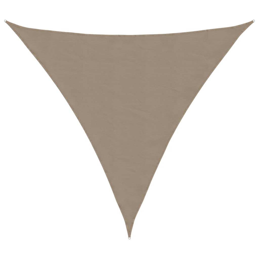 Triangular Garden Sail, Oxford Fabric, 3X3X3 M, Taupe