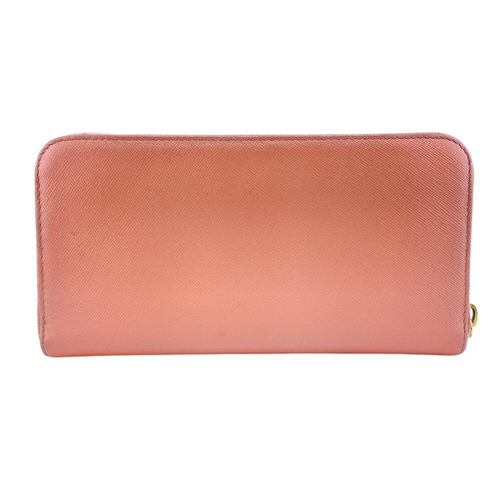 PRADA 1ML506 Safiano leather Purse pink leather Women Used
