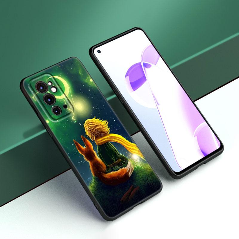 The Little Prince Black Silicone Phone Case For OnePlus 9 10 11 12 ACE 2V Pro 9RT 10T 10R Nord CE 2 3 Lite N10 N20 N30 5G