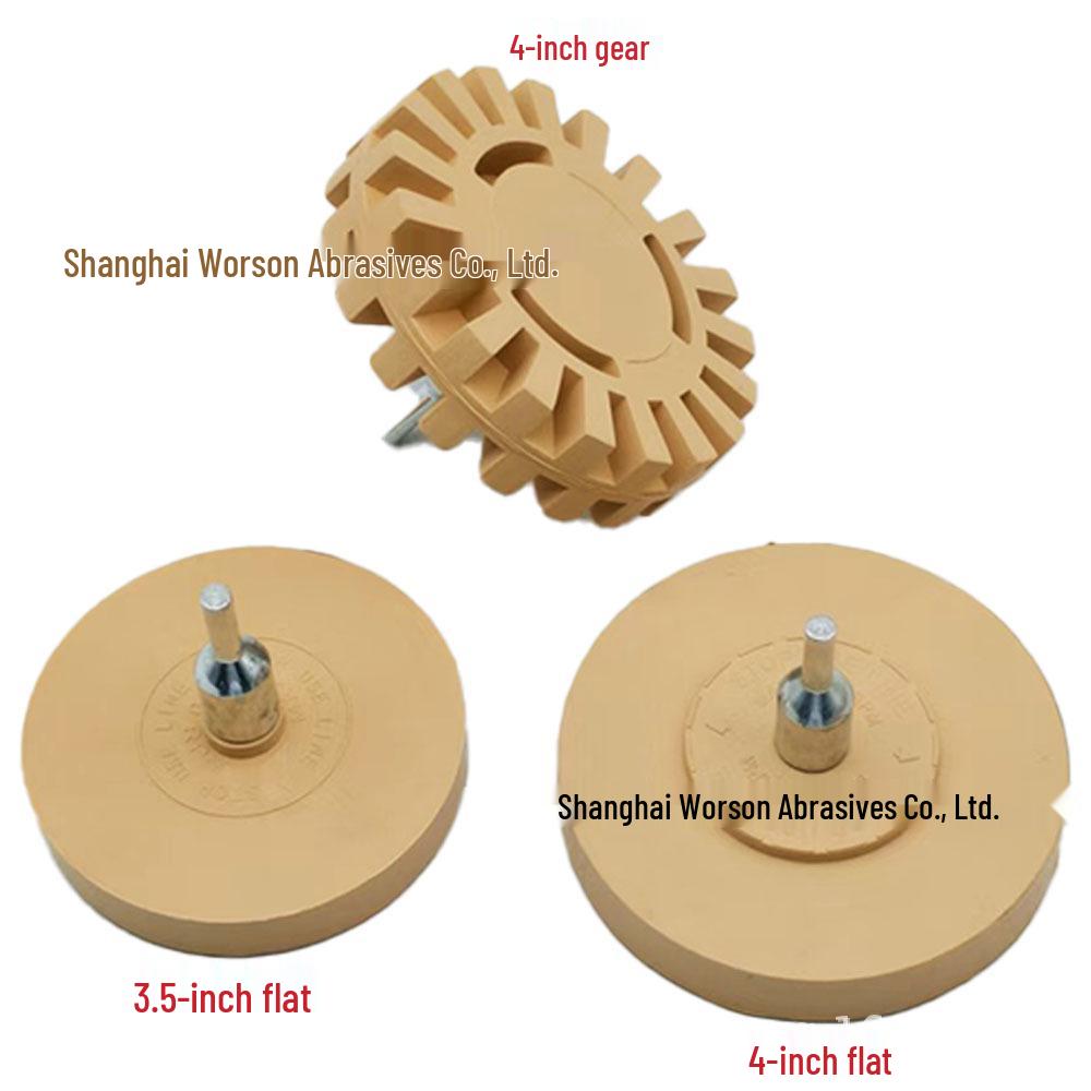 Pneumatic Deburring & Adhesive Removal Wheel, 3.5/4 Inch - Car Paint & Adhesive Remover.