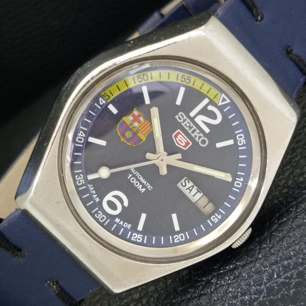 JAPONSKÉ VINTAGE SEIKO 5 AUTOMATICKÉ 6309A PÁNSKÉ HODINKY S MODRÝM CIFERNÍKEM a500834-5 R154-a500834