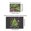Christmas Adhesive-Free Scene Setting Static Sticker Easy To Use Window Stickers Store Decor 10 Styles