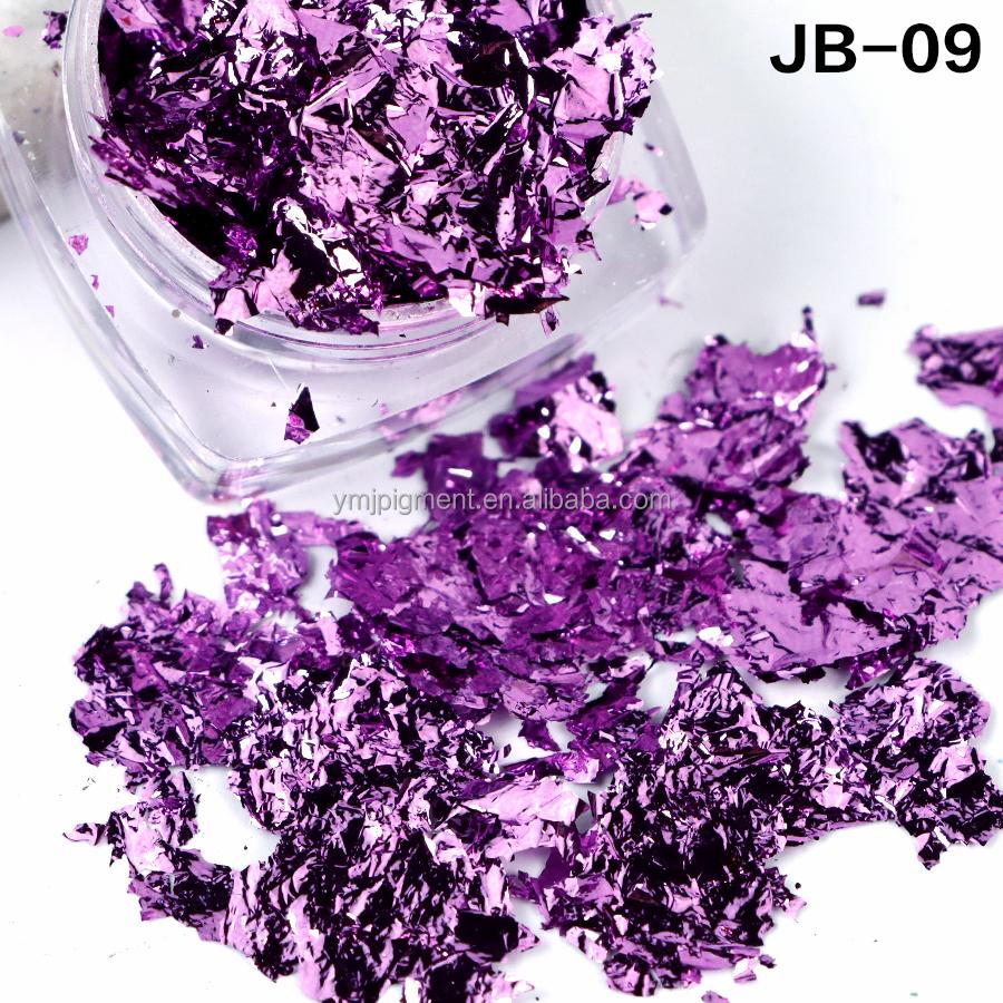 Bulk 50g Bag Nail Gold Foil Flakes Gold Leaf Flakes for Resin Crafts Slime Nail Art Painting Cake Gilding Decoration