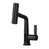 New White Basin Faucet Brass Lead Free Single Lever Digital Display Hot and Cold Pull Out Slid Mixer Sink Tap Bathroom Mixer