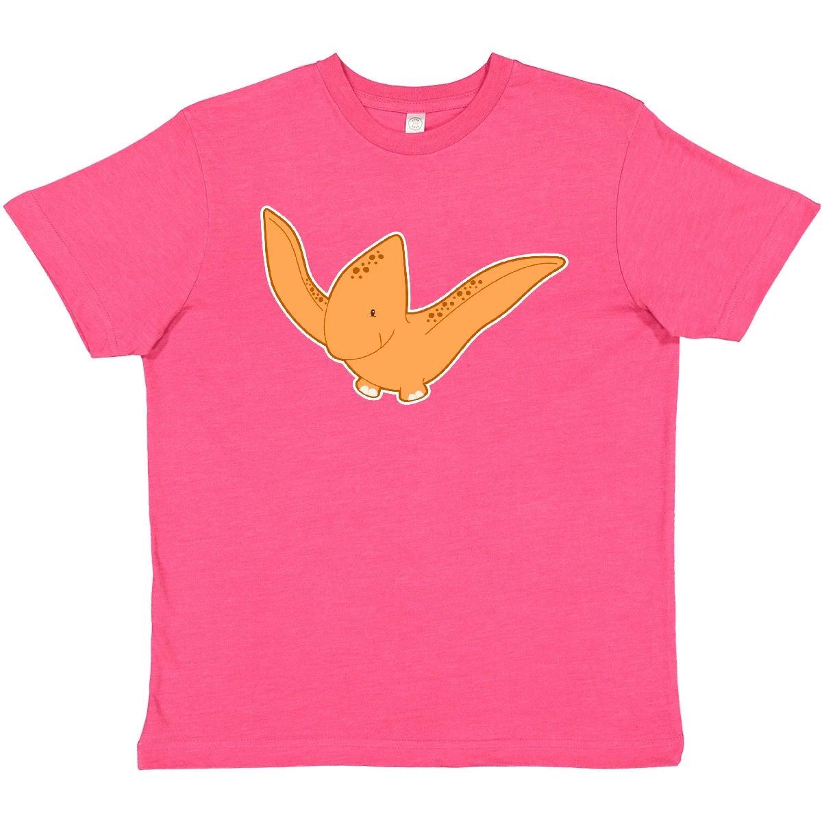 Inktastic Pterodactyl Youth T-Shirt Dinosaurs Flying Dino Dinosaur Orange Tee 150