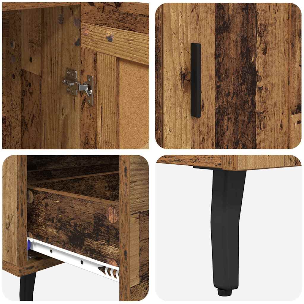 Highboard Altholz 69,5 x 31 x 115 cm Spanplatte