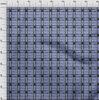 oneOone Cotton Flex Fabric Check Ikat Print Fabric By Yard 40 Inch Wide