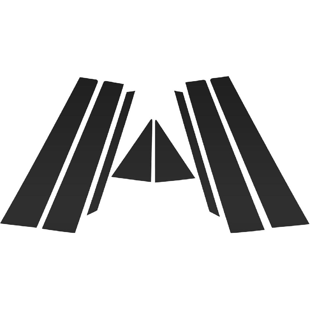 

8 Pcs Door Pillar Window Trim for Nissan Sentra 2013-2017 Front Rear Left Right Anti Scratch Sticker Pillar Posts Cover Carbon Fiber Pattern Black чёрный