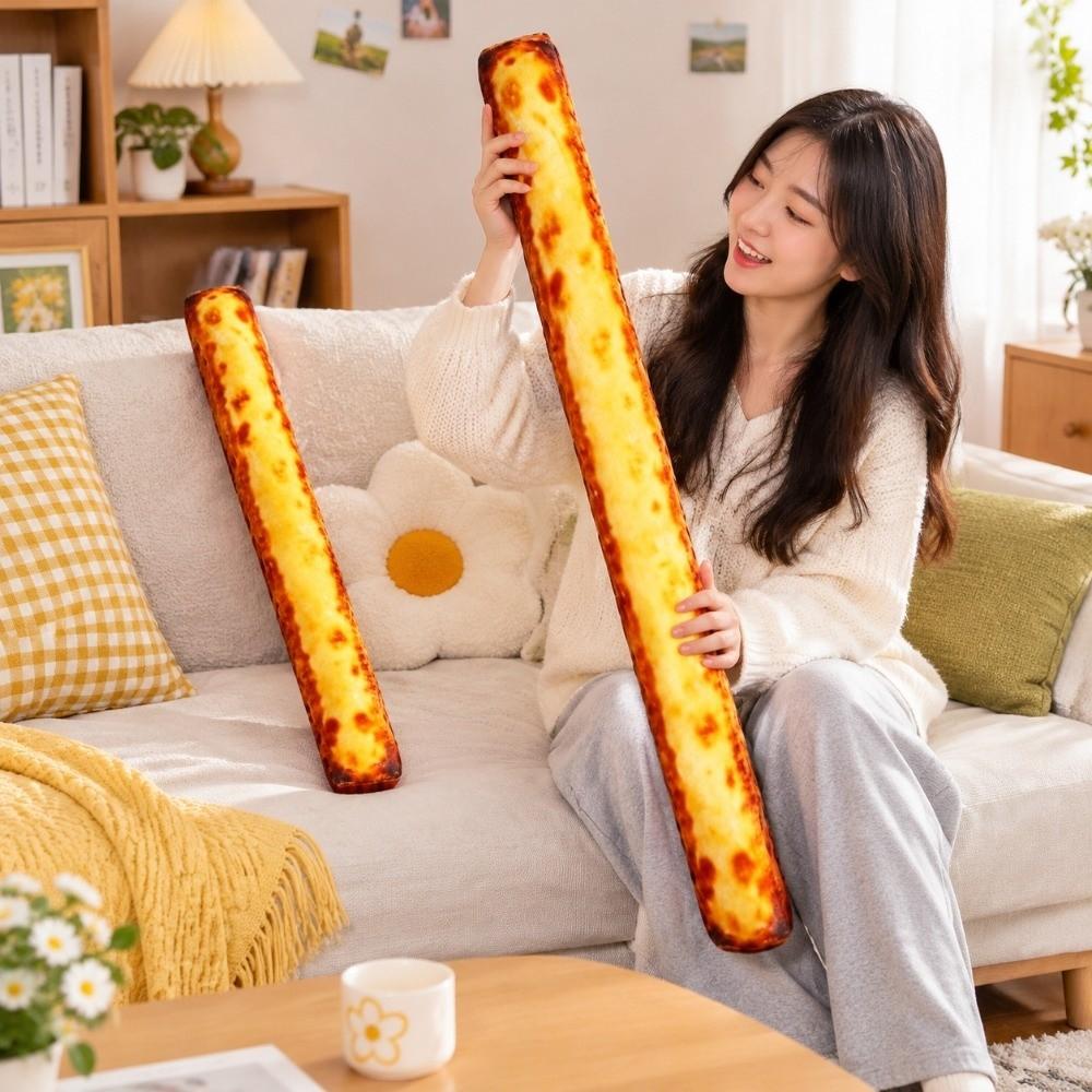 Creative Bread Plush Toy Soft Cake Plush Doll Kids Toy Long Egg Tarts Plush Doll Home Decor