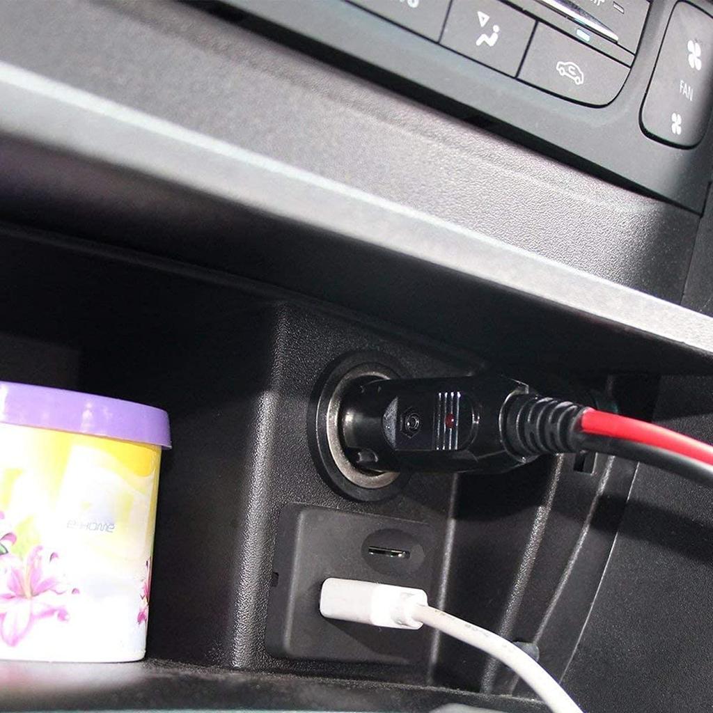 Samcos Car Replacement Cigarette Power Plug with 12V/24V Lead Cigarette